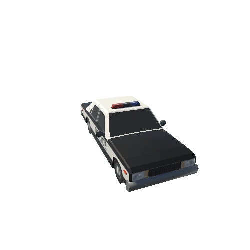 Police Car Low-Poly